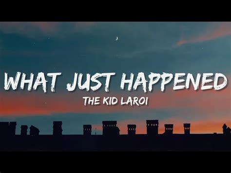 what just happened lyrics